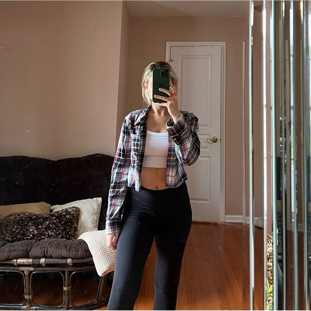 BDG cropped flannel